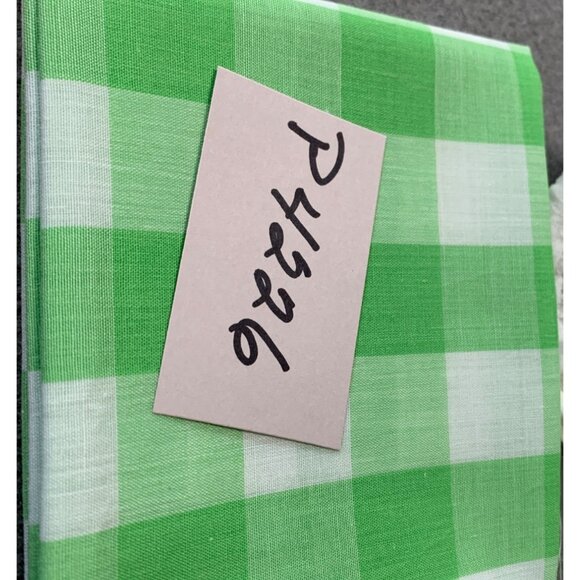Green & White Gingham Fat Quarter Cotton Fabric 18" x 22" Sewing - Picture 4 of 4